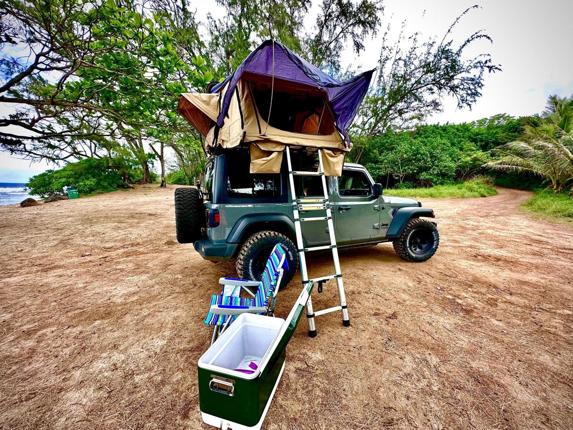 Explore Maui'S Diverse Campgrounds And Uncover The Island'S Beauty From Fresh Perspectives Every Day As You Journey With Aloha Glamp'S Great Jeep Equipped With A Rooftop Tent Paia Esterno foto